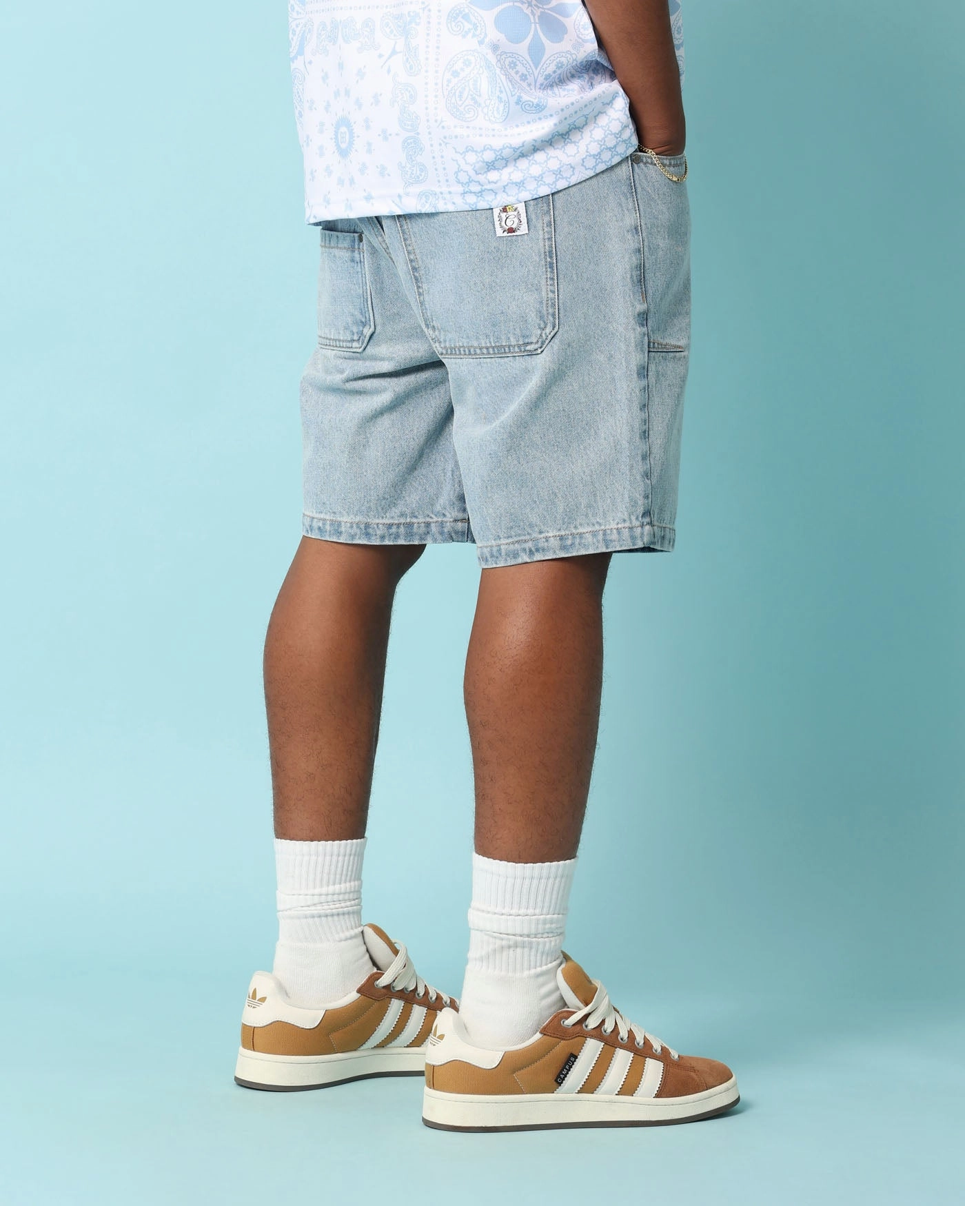 Carr?? Club Carr?? Jort Light Wash Denim dungarees