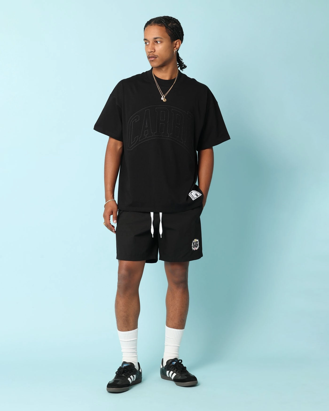 Eco - friendly Unisex Design Carr?? Club Carr?? Shorts Black