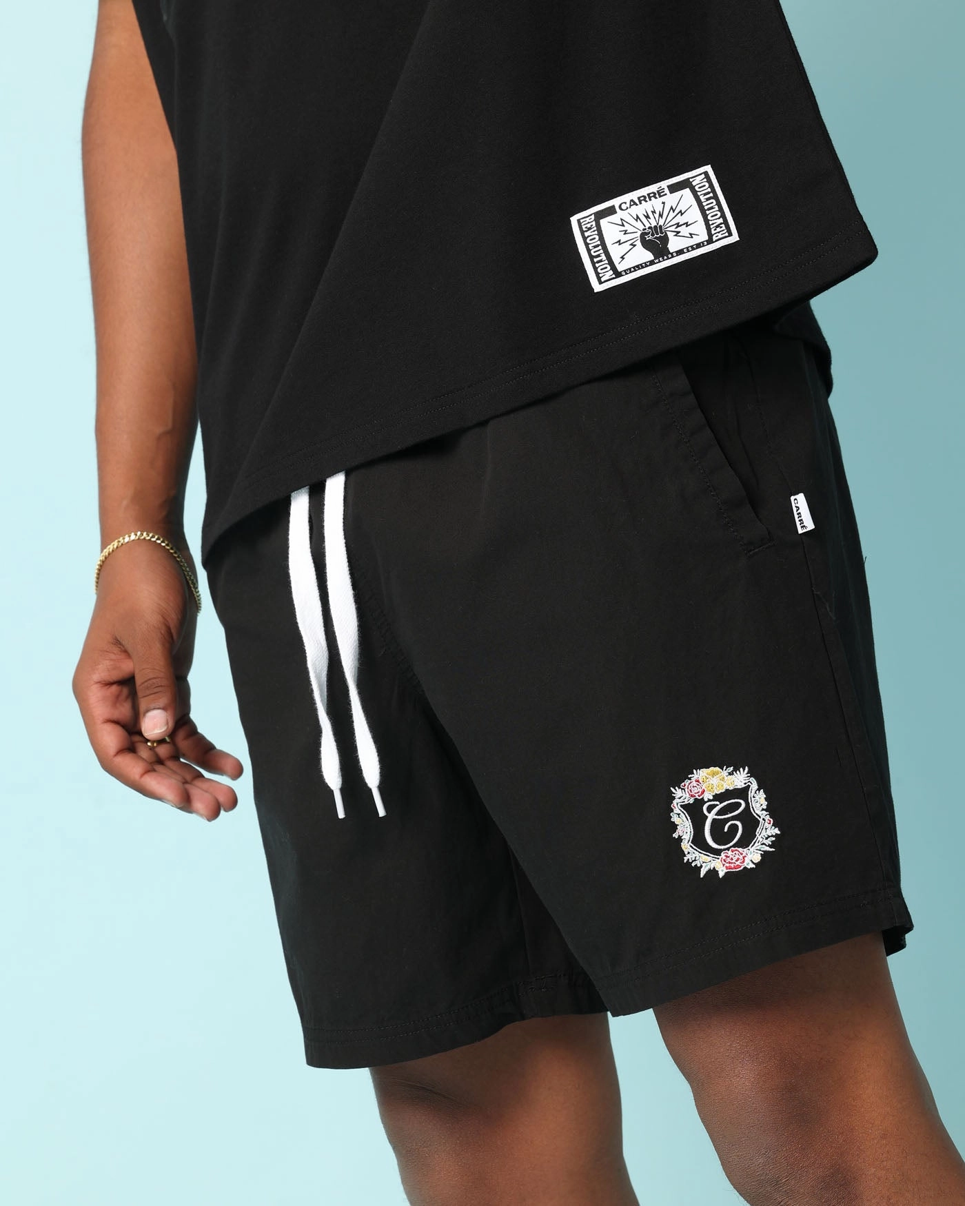 Stretchable Material Carr?? Club Carr?? Shorts Black