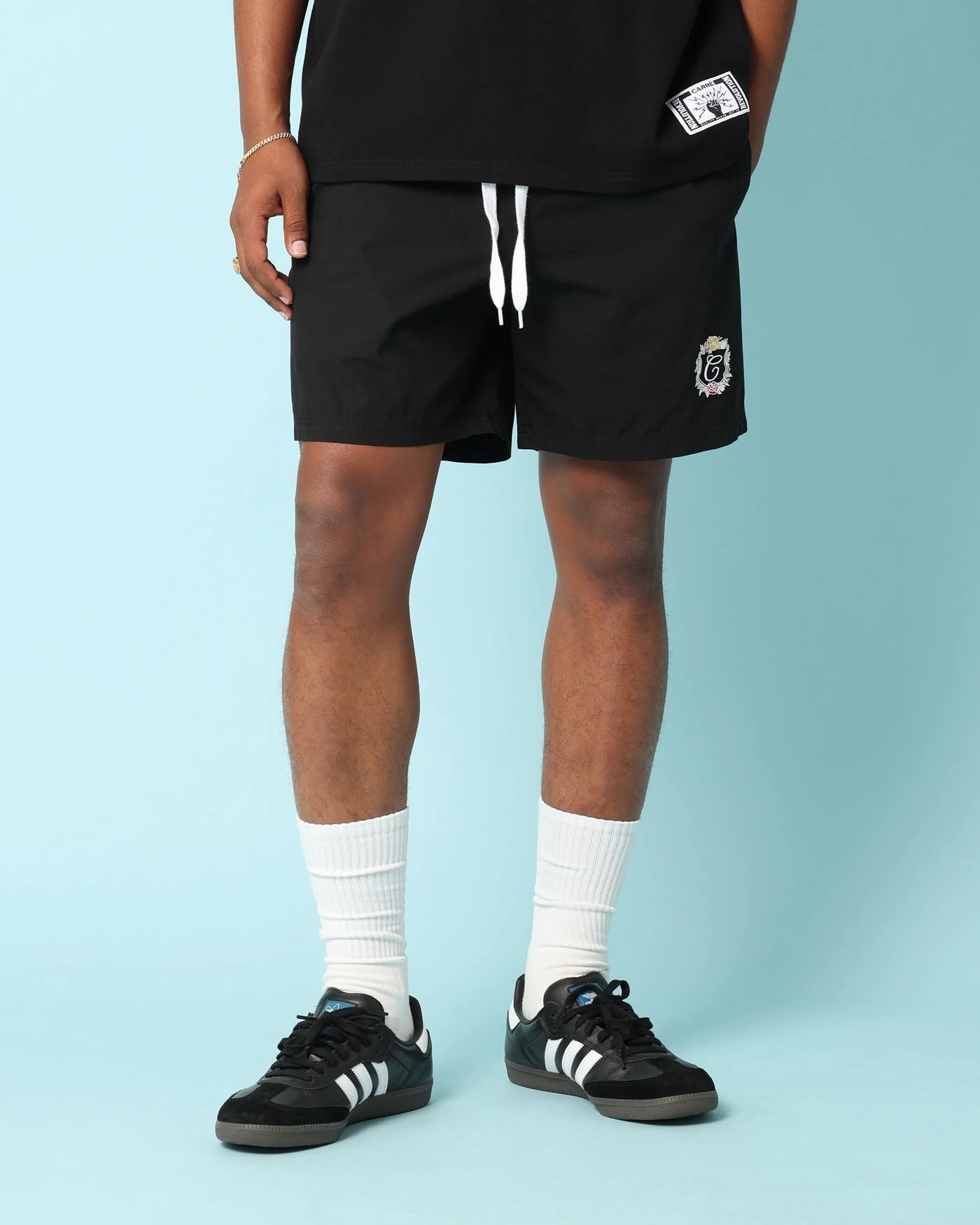 Carr?? Club Carr?? Shorts Black Everyday Feel Retro Style