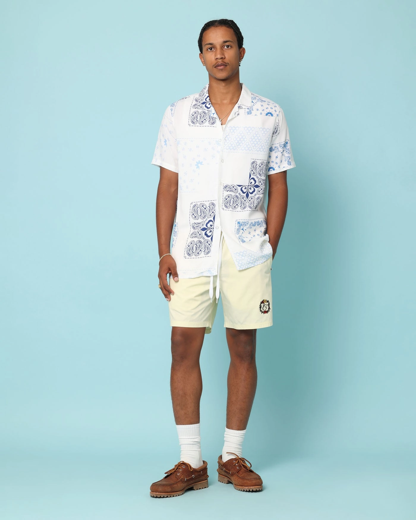 Carr?? Club Carr?? Shorts Yellow floral shorts Casual Days