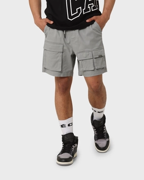 Carr?? Construct Cargo Shorts Grey Elastic Waistband Design poolside gear
