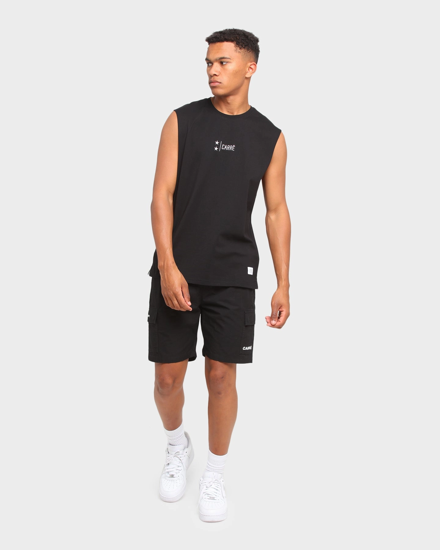 Carr?? Deux Muscle T-Shirt Black Essential Wear Versatile Top