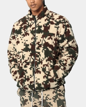 Carr?? Digi Sherpa Reversible Jacket Black/Camo Cozy Fit
