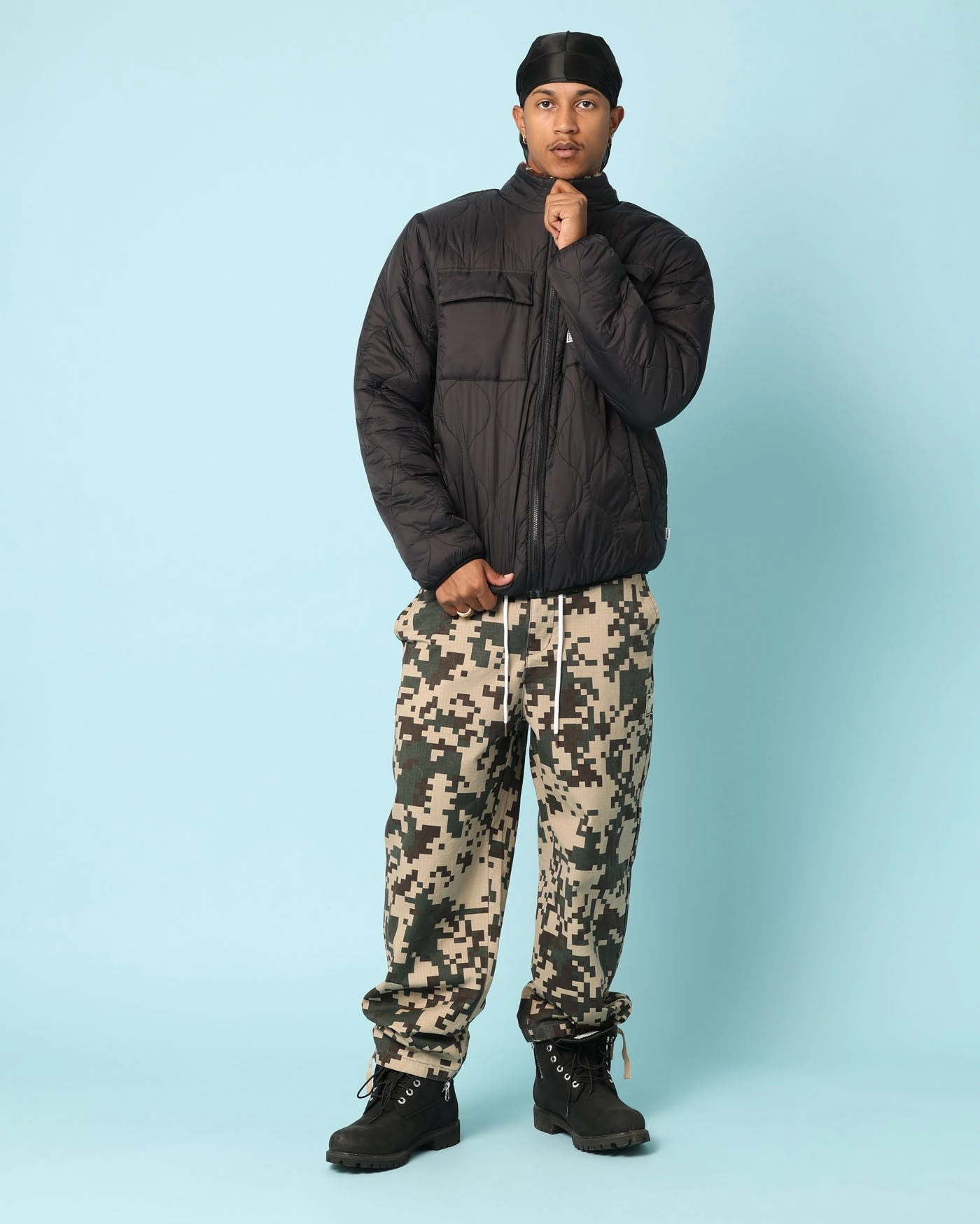 Classic Jacket Fit Carr?? Digi Sherpa Reversible Jacket Black/Camo