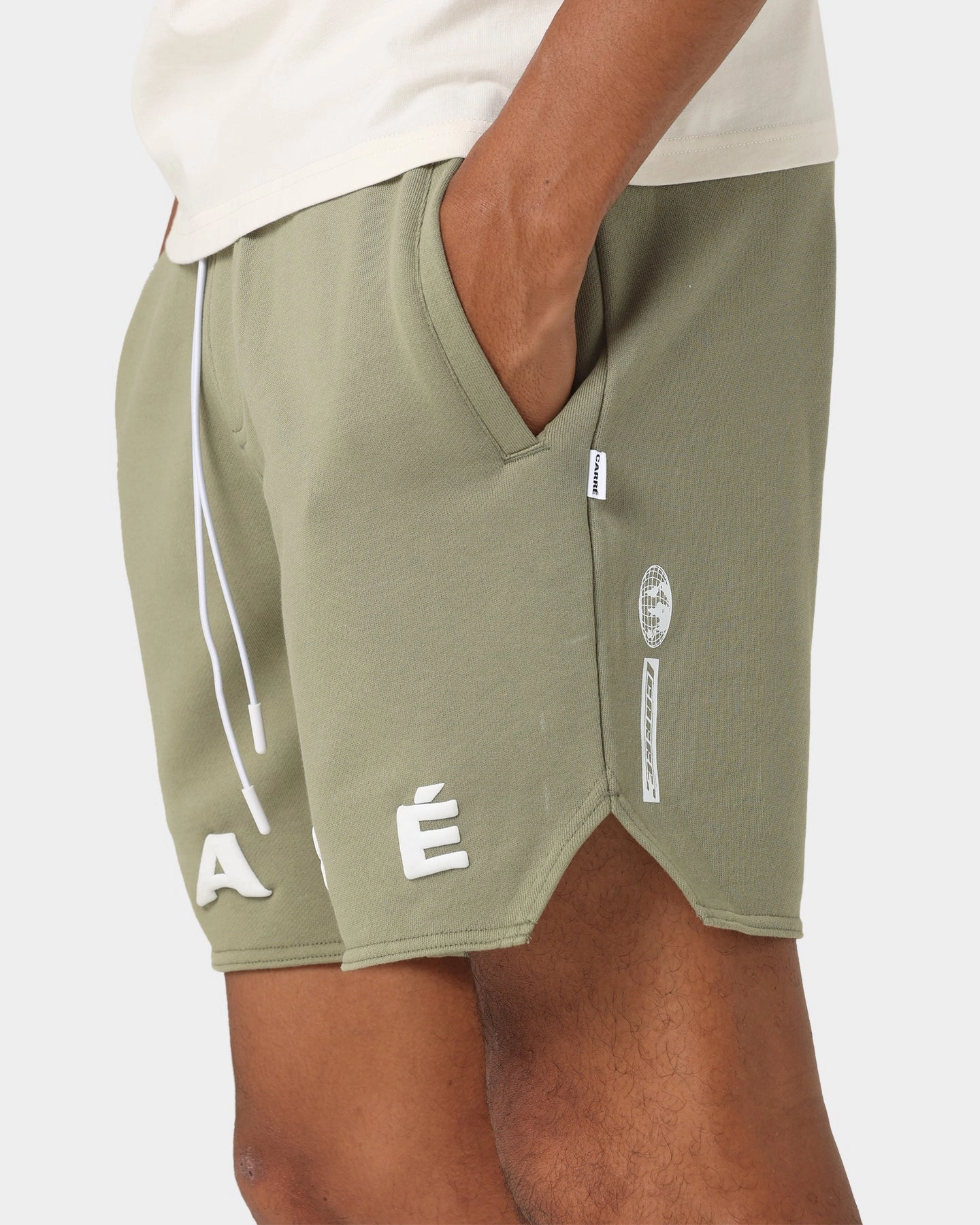 Reflective details neon colors Carr?? Enhance Fleece Shorts Army Green