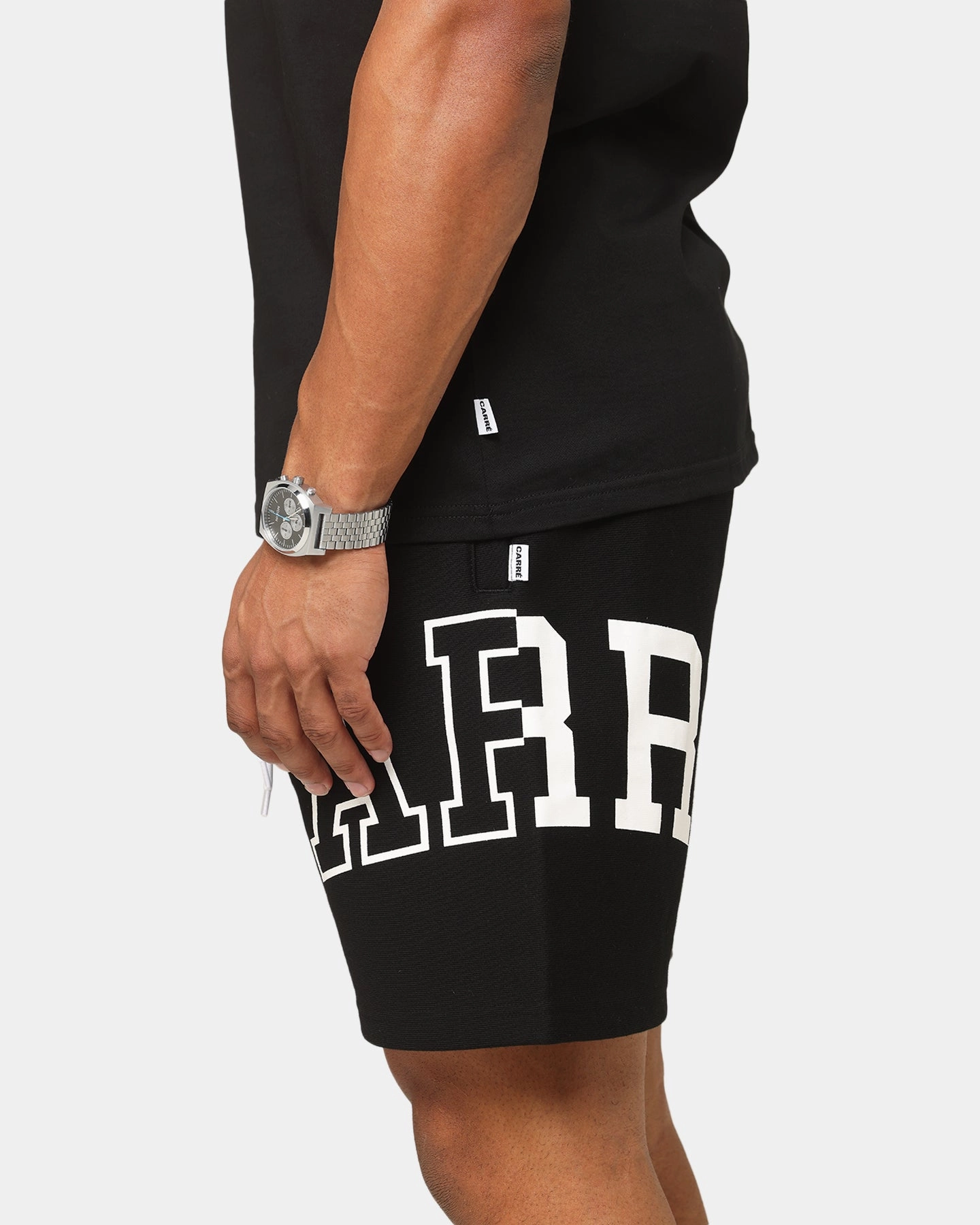 Carr?? Enorme Sweat Shorts Black camping clothing