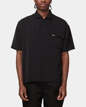Cooling Core Technology Carr?? Exceptional Pocket Oversized Shirt Black