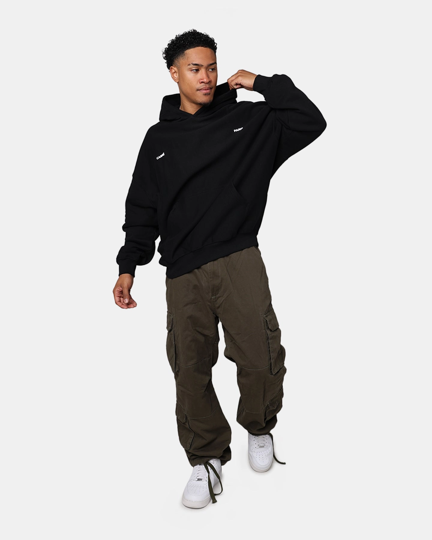 Carr?? Experience Oversized Hoodie Black Heat Resistant Layer Software