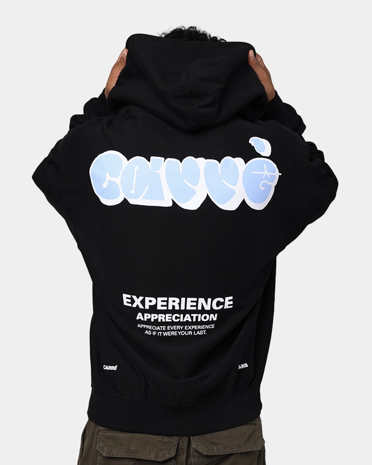 Carr?? Experience Oversized Hoodie Black Multipanel Construction