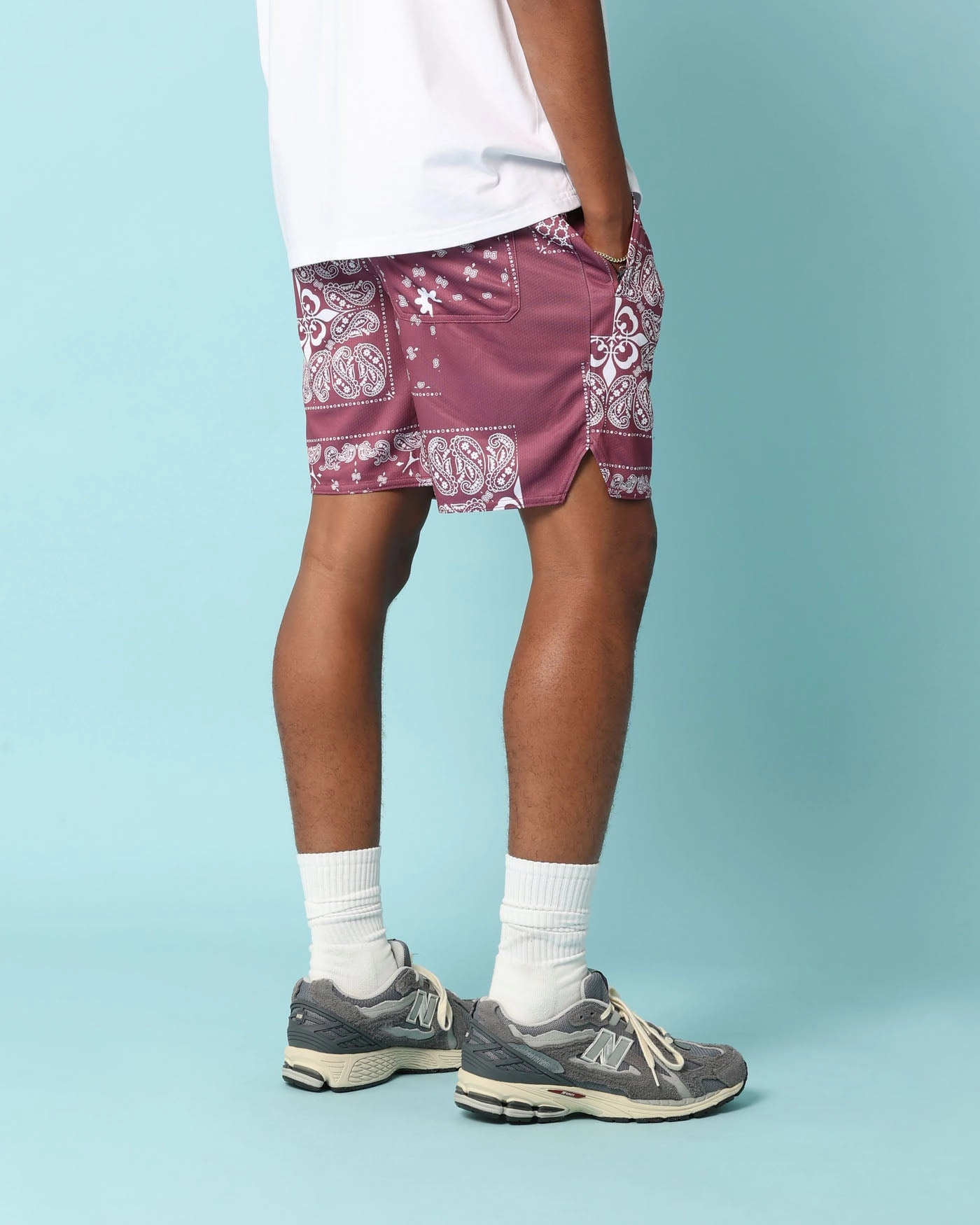 Stylish Comfort Carr?? Fragment Mesh Shorts Port