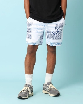 Carr?? Fragment Mesh Shorts White Reflective accents
