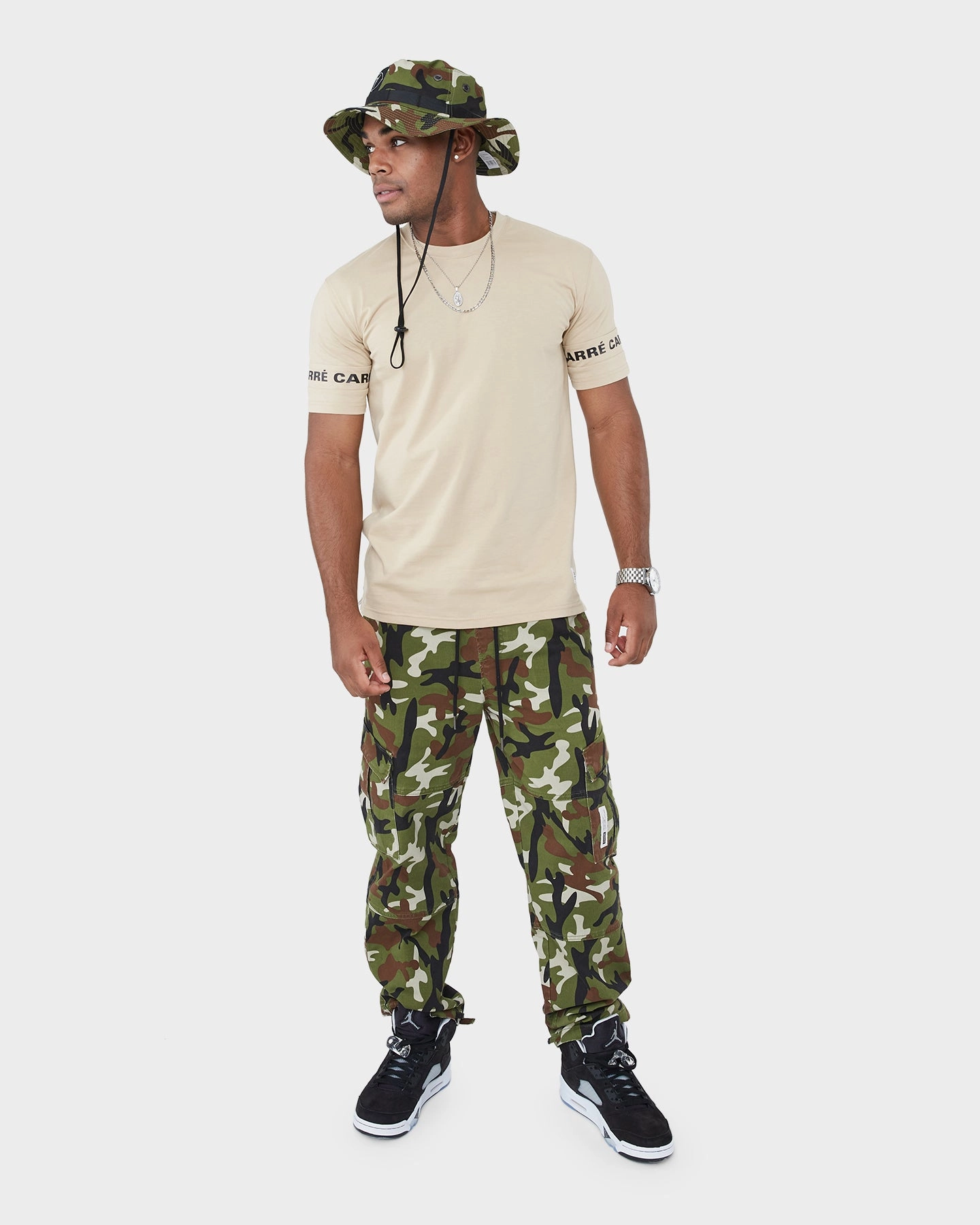 Carr?? La Manche Short Sleeve T-Shirt Stone Minimal Trend