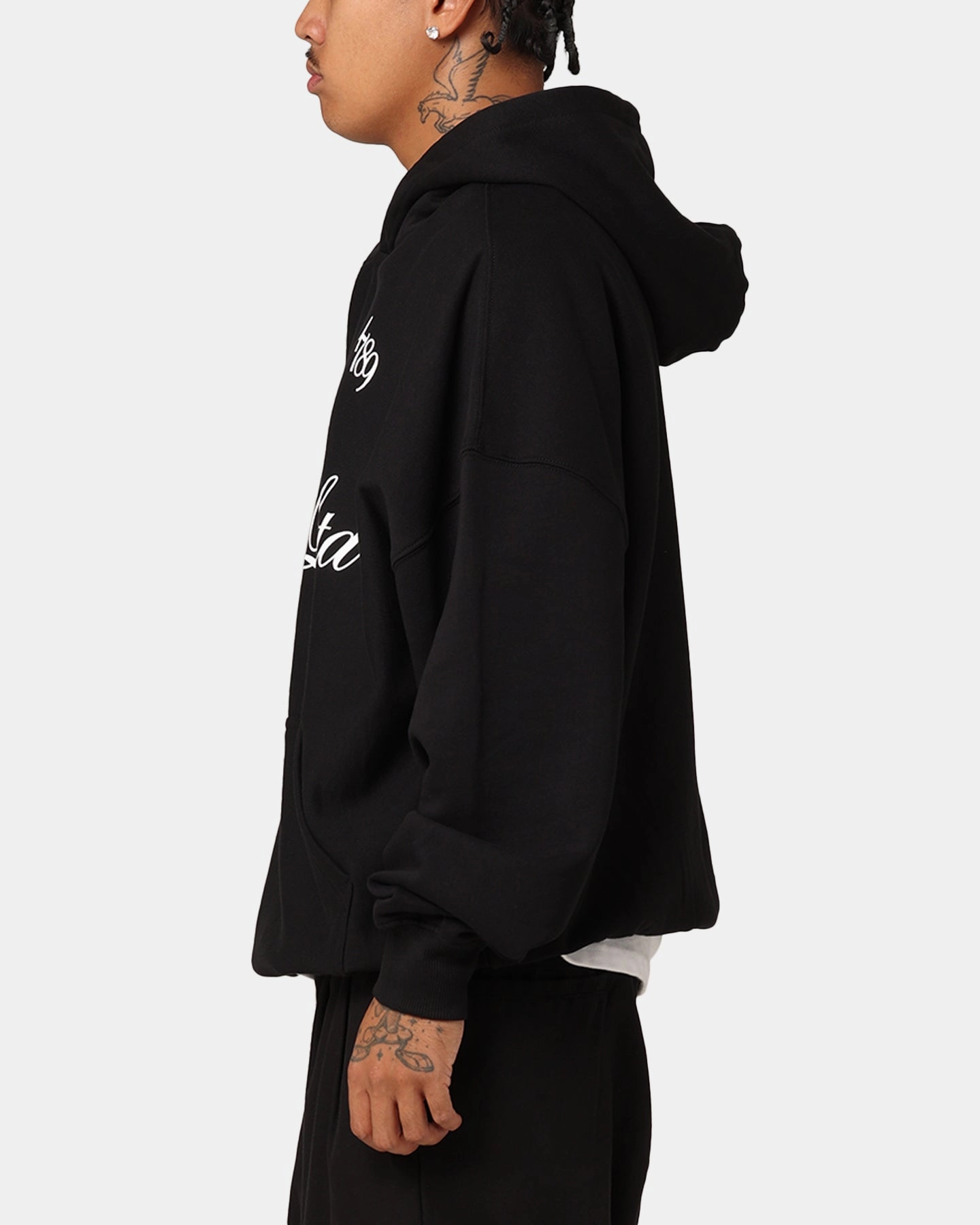Carr?? Le' Form Oversized Hoodie Black Cozy Core