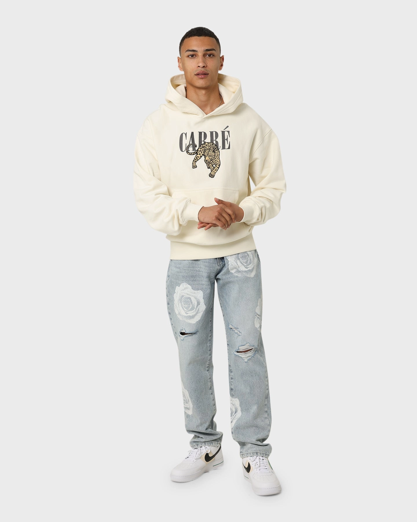 Carr?? Leo Oversized Hoodie Off White Office Look