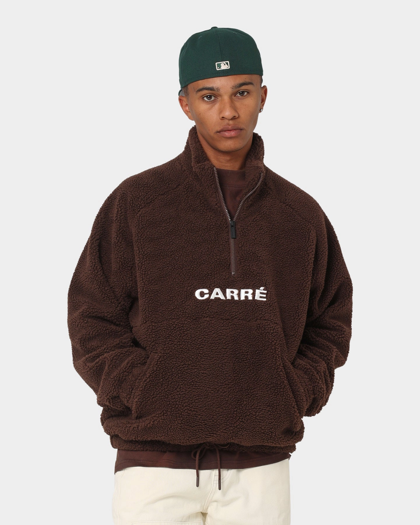 Carr?? Motion Fleece 3/4 zip Jacket Dark Brown ski holiday