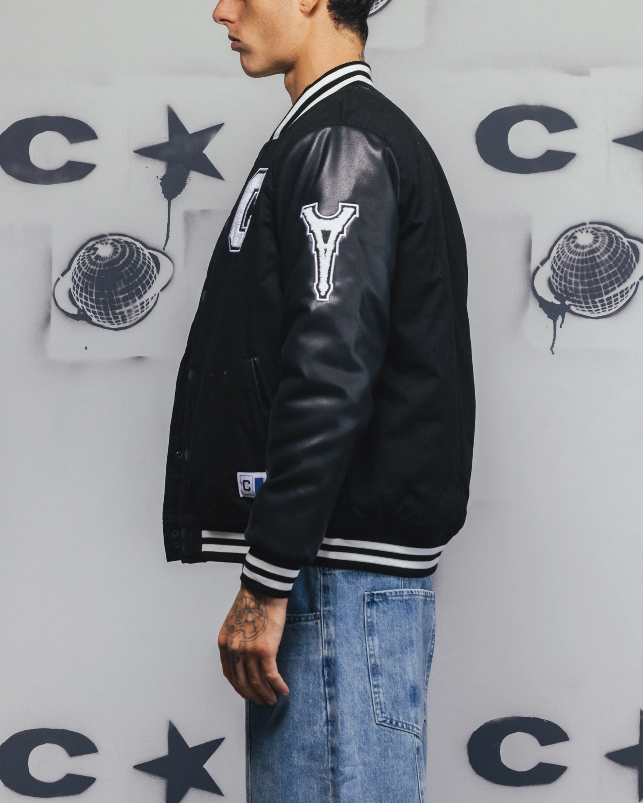 Carr?? MVP Varsity Jacket Black Experiment Heat Resistant Layer