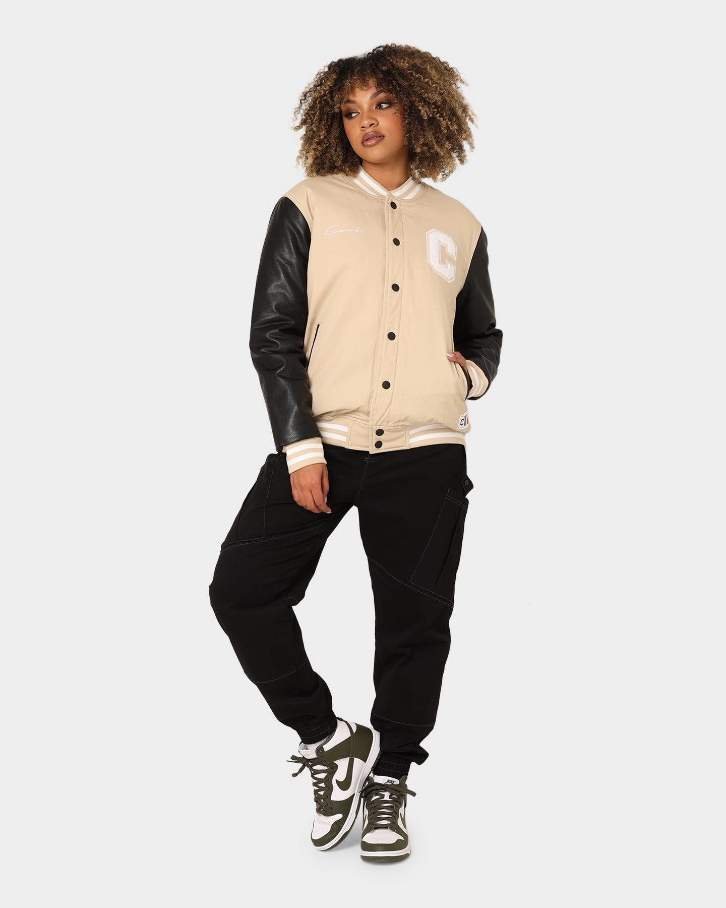 Carr?? MVP Varsity Jacket Stone/Black Layer Comfort Forget