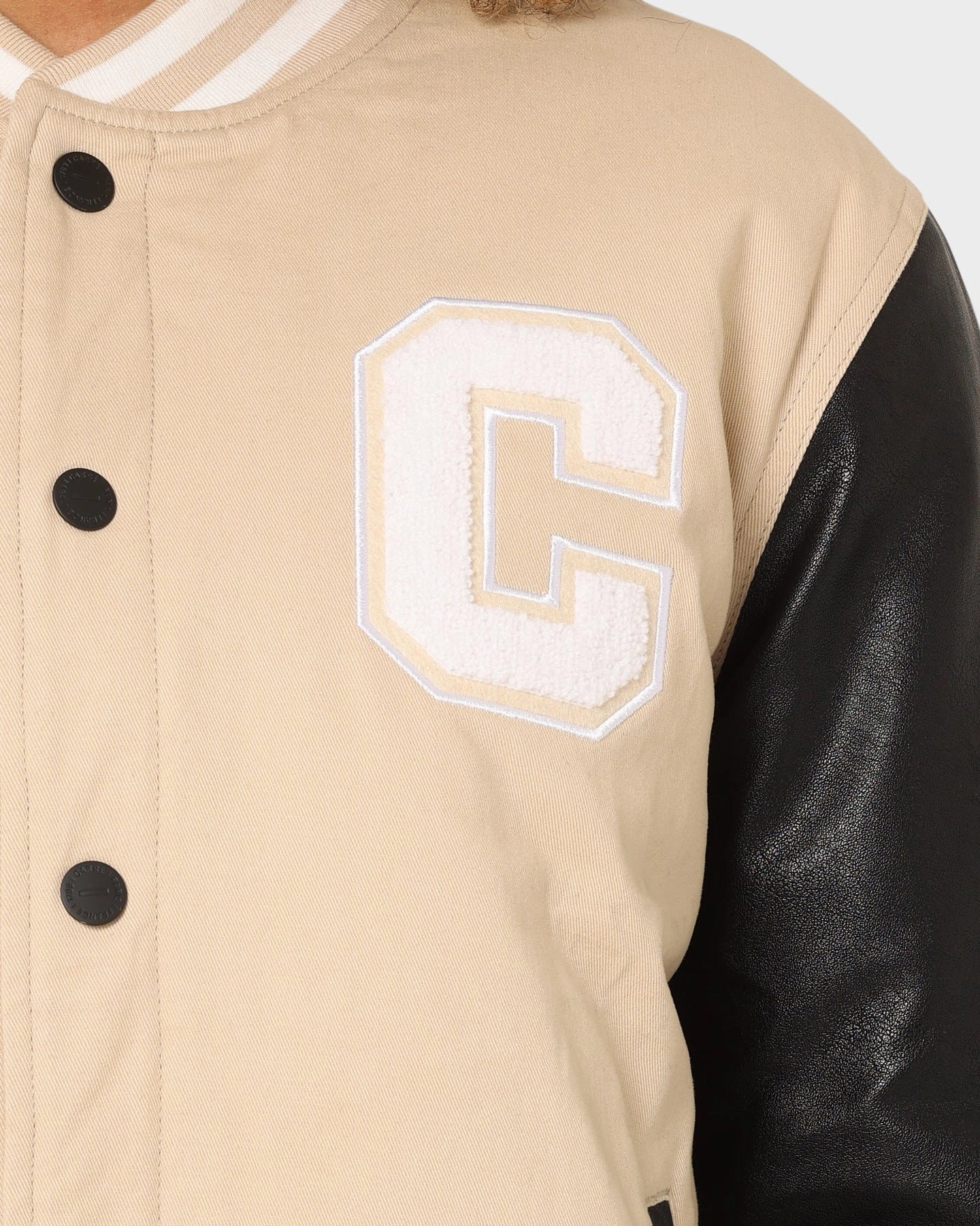 Warm Layer Carr?? MVP Varsity Jacket Stone/Black