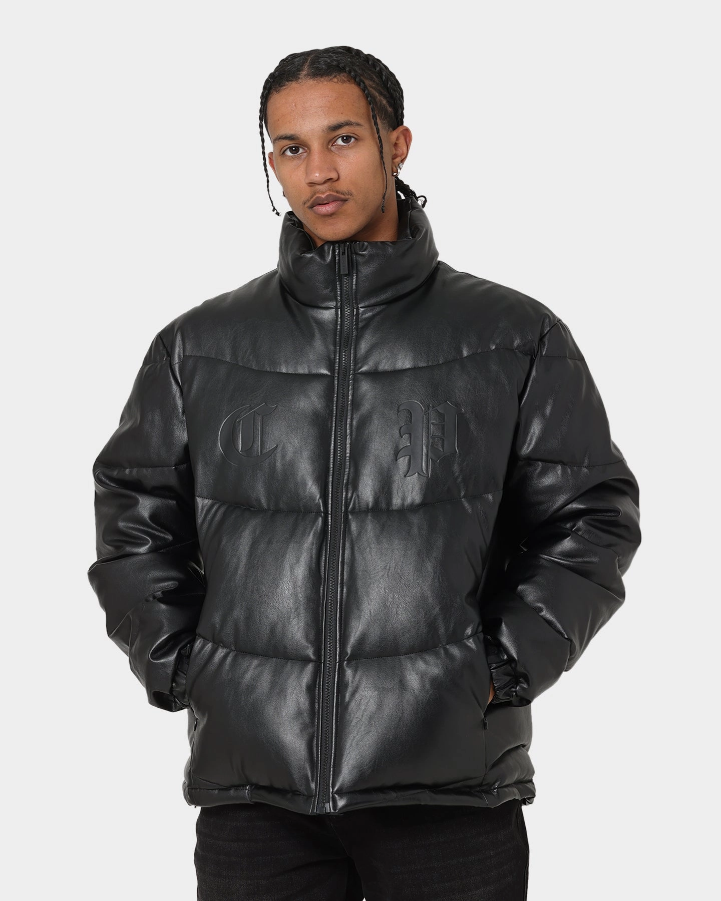 History Motion Friendly Carr?? Paris Leather Wave Puffer Jacket Black