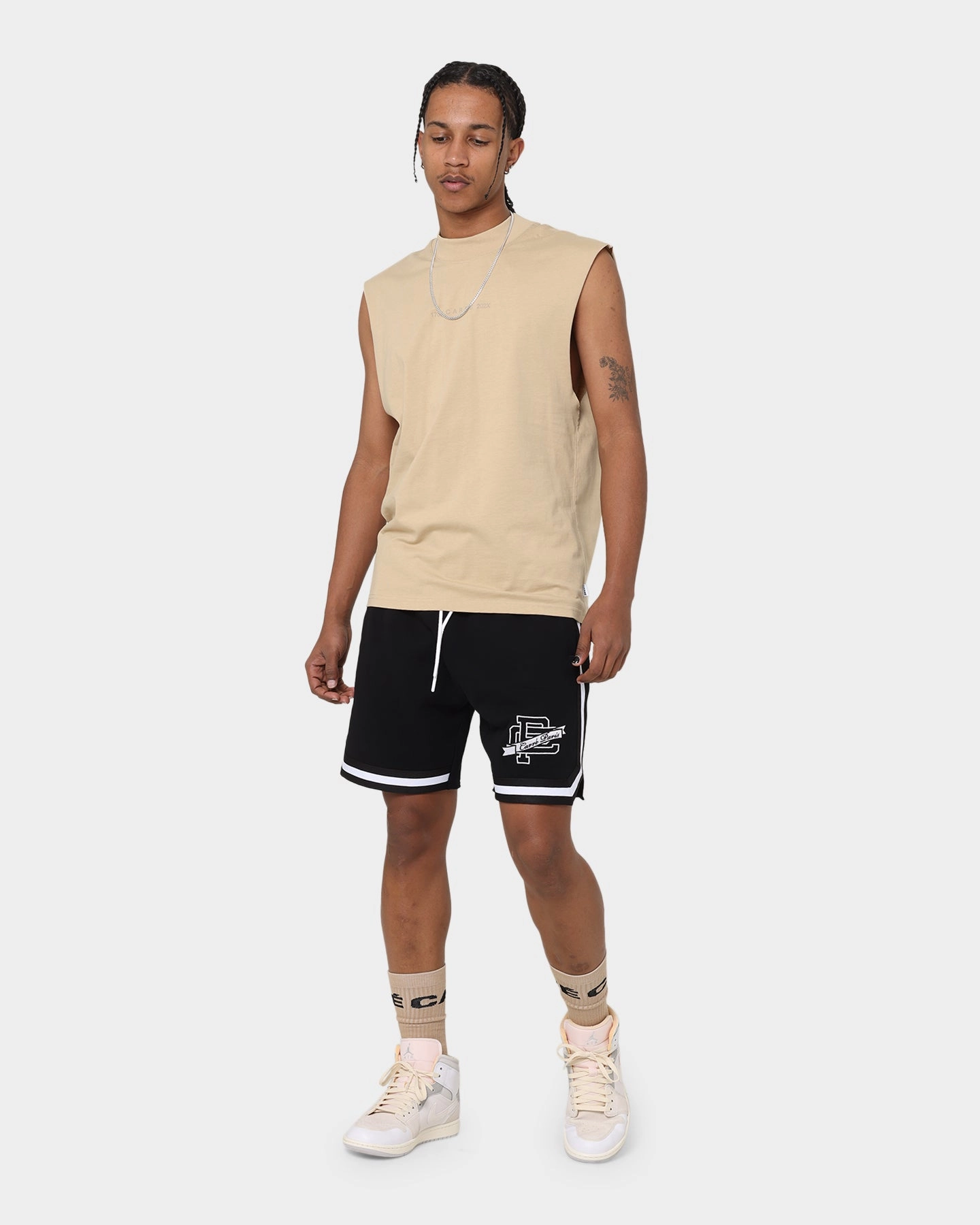 polo shirt Carr?? Paris Original Fleece Basketball Shorts Black