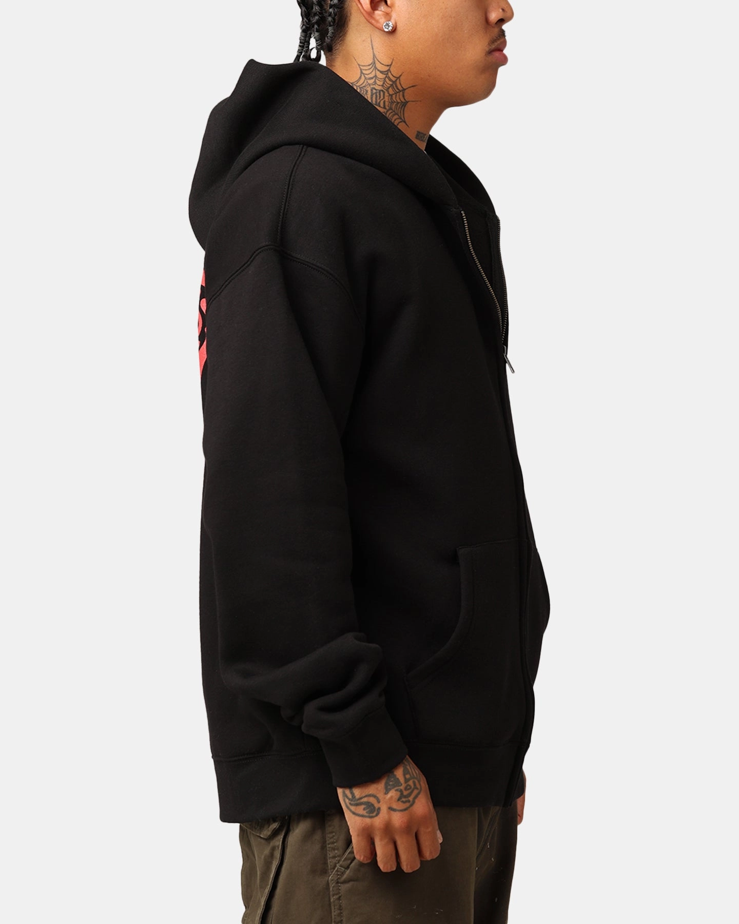Carr?? Rara Full Zip Hoodie Black Minimalist Style