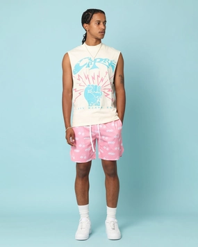 Playful Prints Modern and Soft Carr?? Rev 13 Muscle T-Shirt Off White