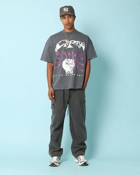 StretchReinforcedArmholes Chic Style Carr?? Revolution 13 Oversized T-Shirt Vintage Black
