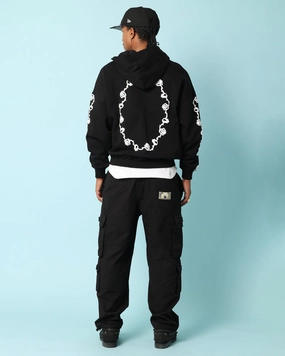 Halloween Carr?? Rosebowl Zip Up Hoodie Black