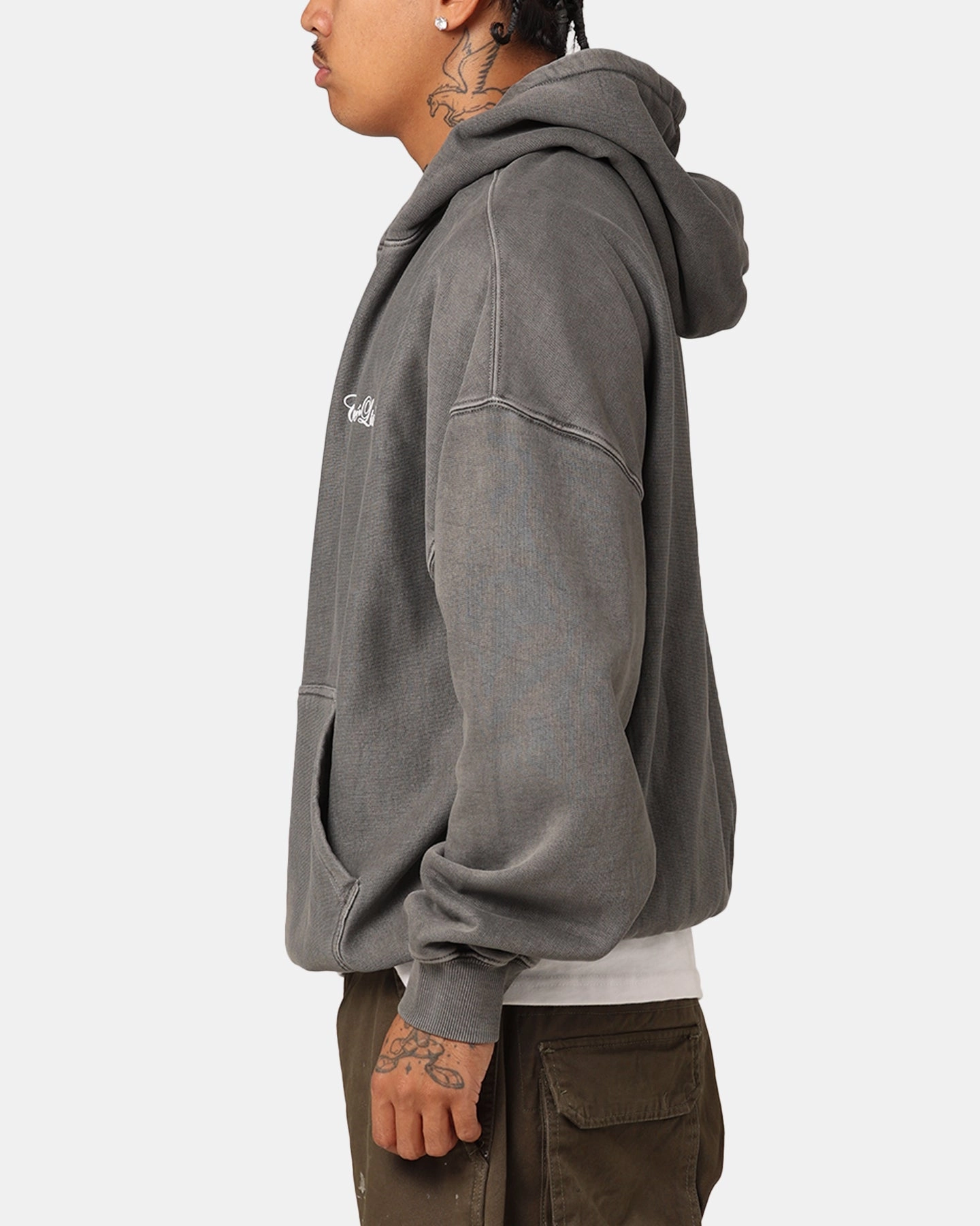 watch Carr?? Rosebud Oversized Hoodie Washed Charcoal