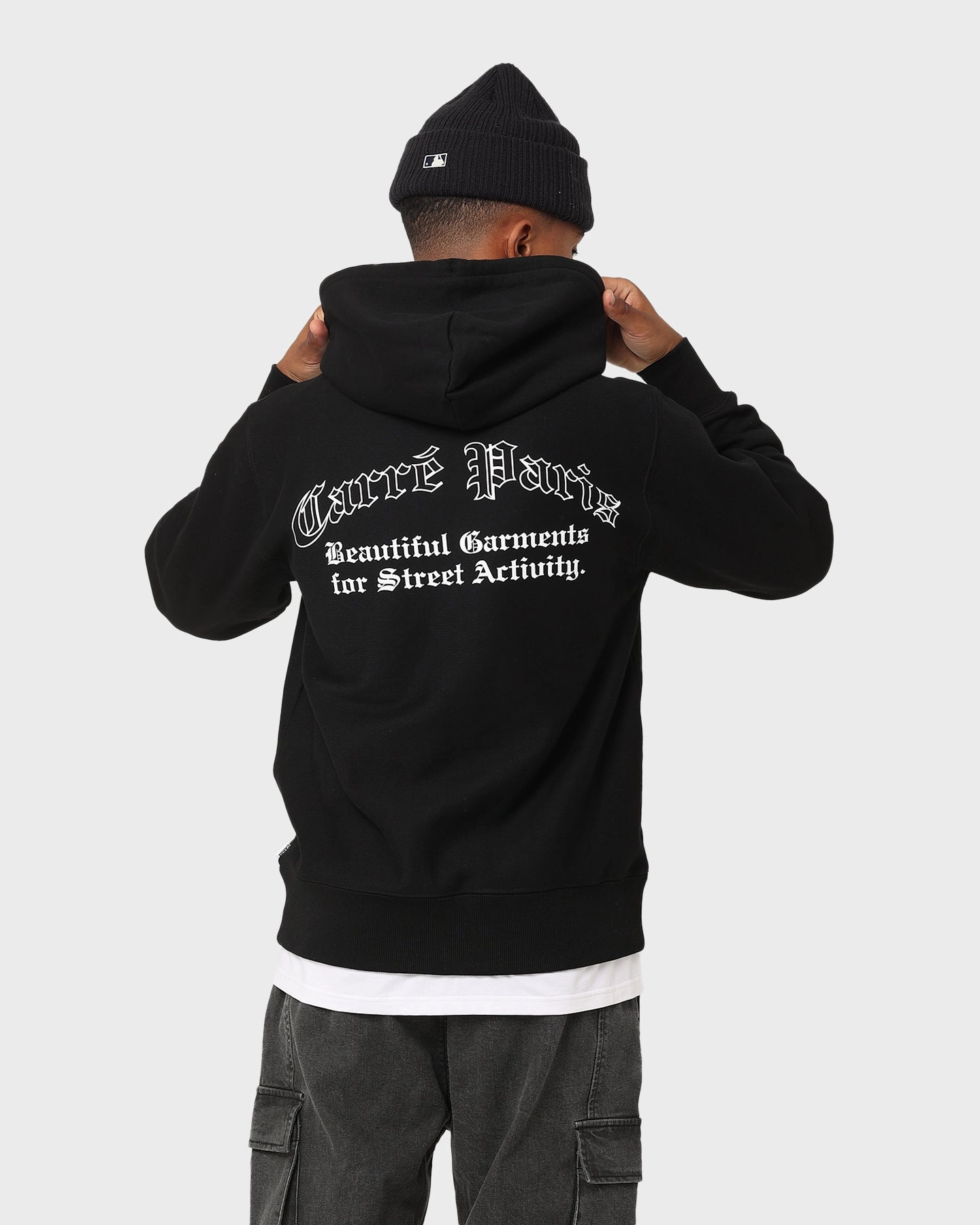 Carr?? Street Activity Hoodie Black Teflon Coated Fabric