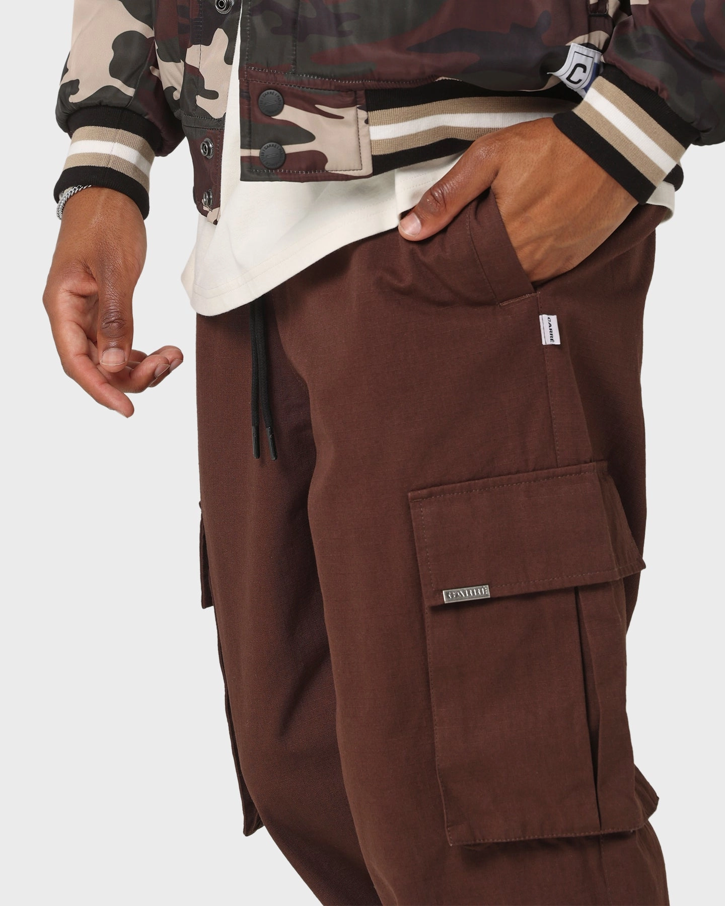 Cotton comfort Carr?? Superior Cargo Jogger Dark Brown