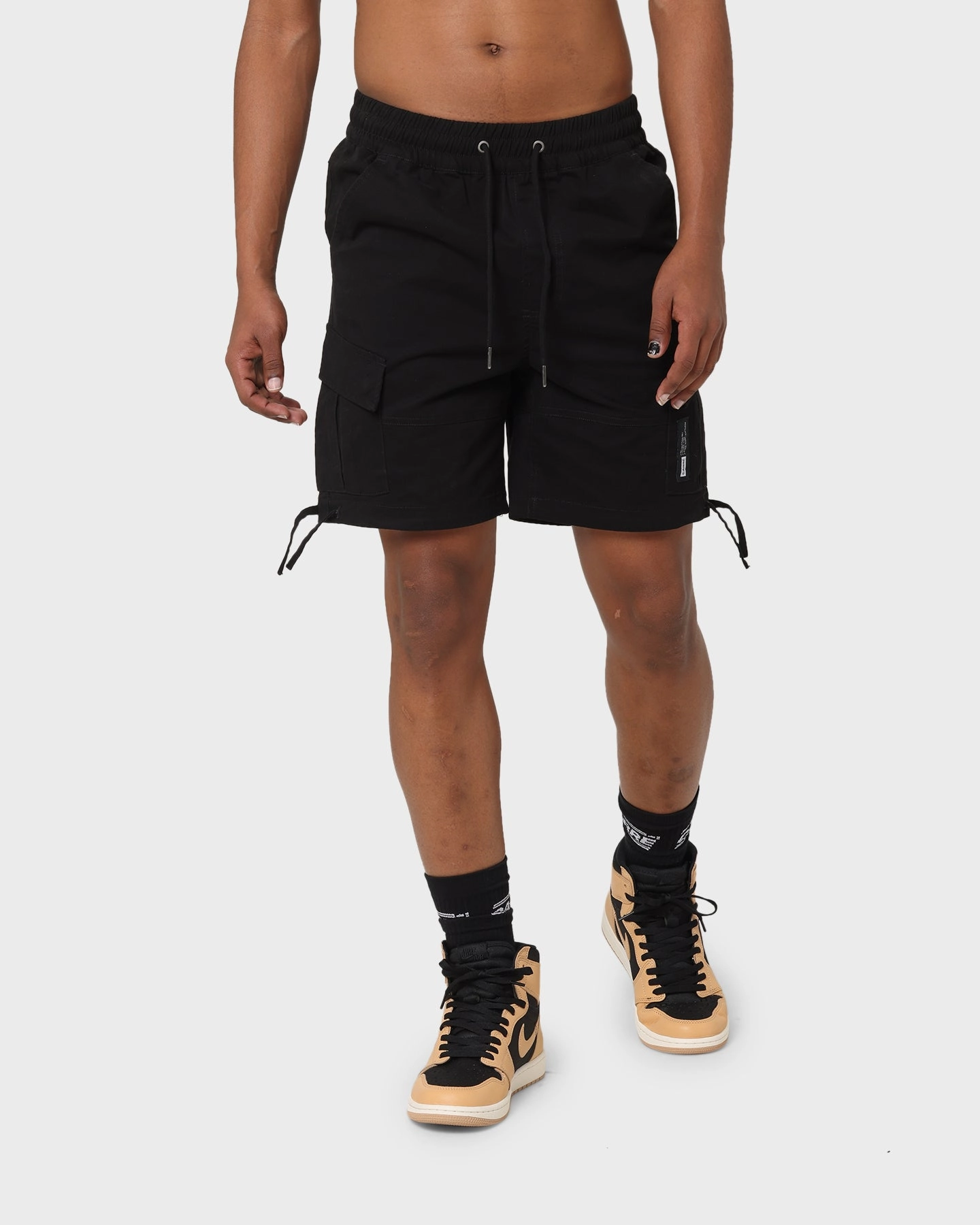Carr?? Utility Cargo Shorts Black AdjustableDrawstring