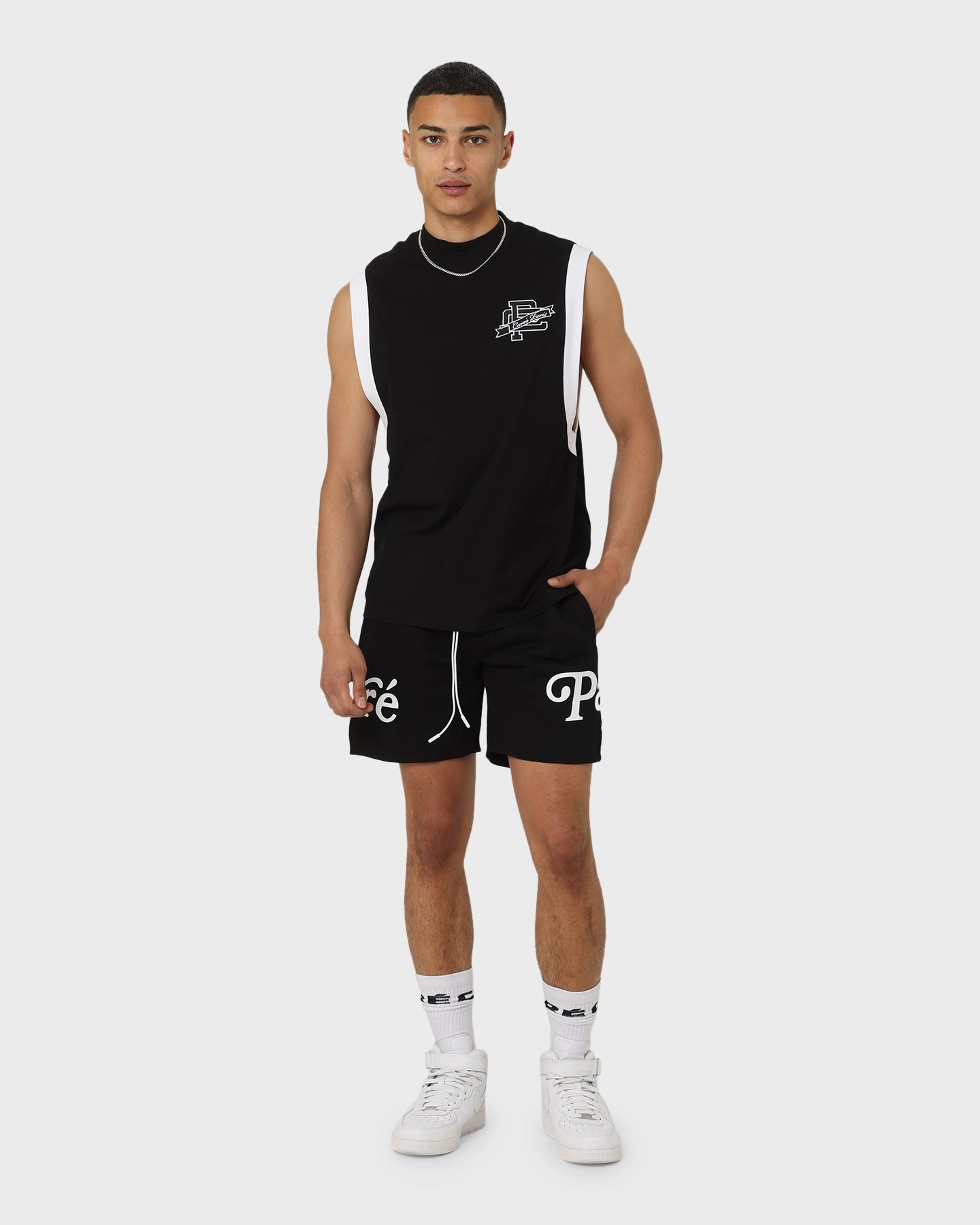 scarf Quick Release Closure Carr?? Volle Sweat Short Black
