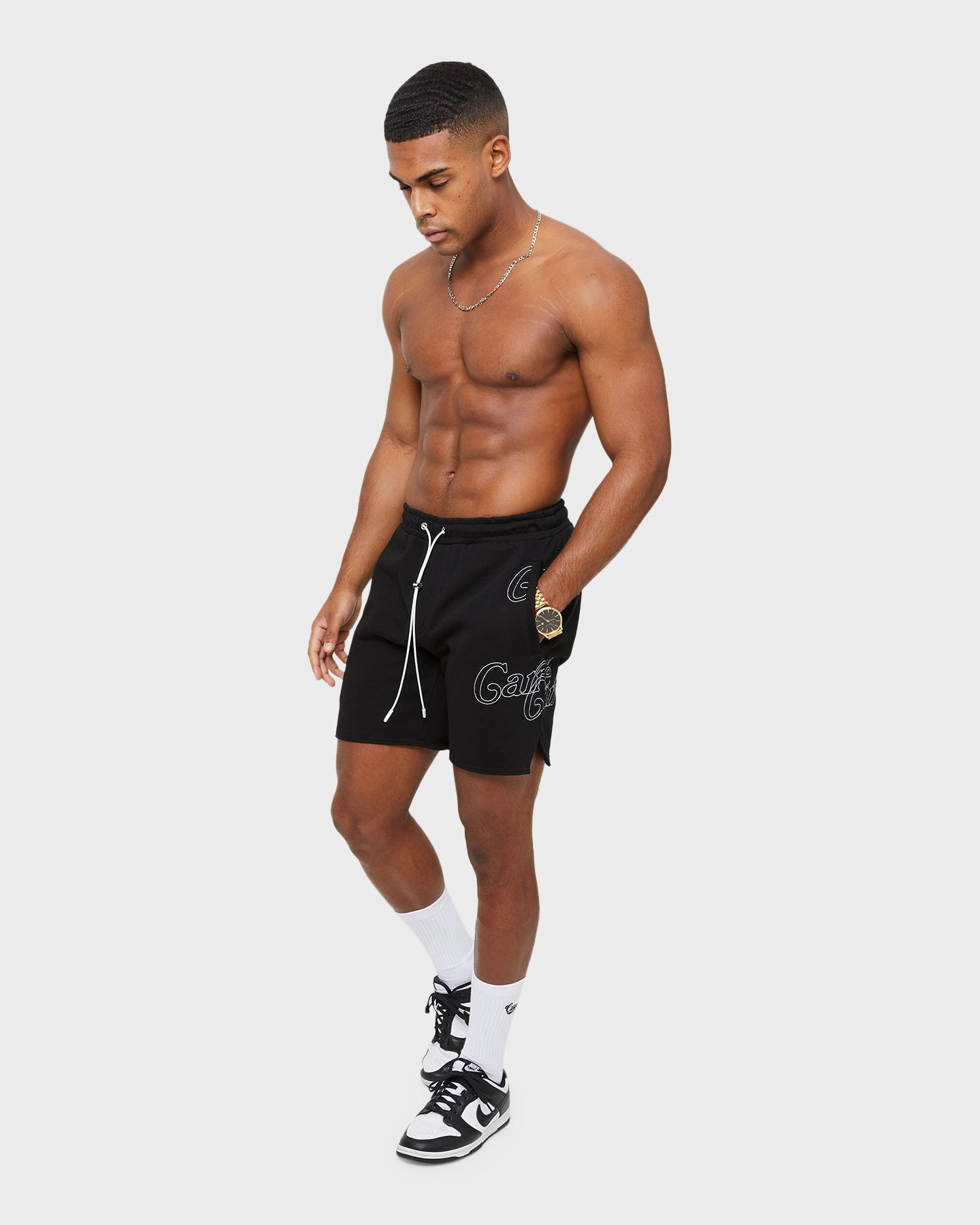 Carr?? Volle Volle Track Shorts Black Day Trip Wear Tailored Cut