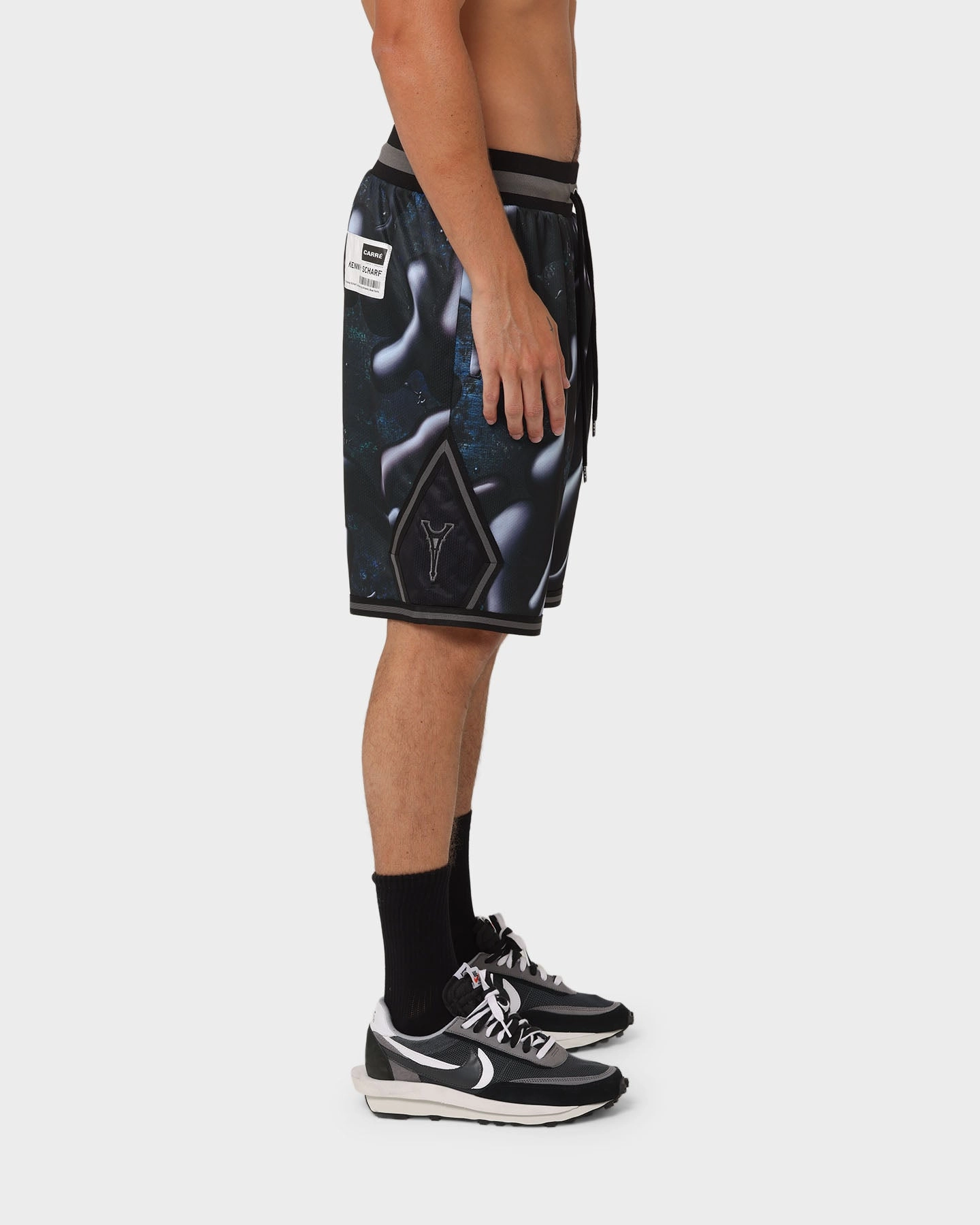 Carr?? X Kenny Scharf Darkness Of Paris Ball Shorts Black shrink-resistant Bold Statement