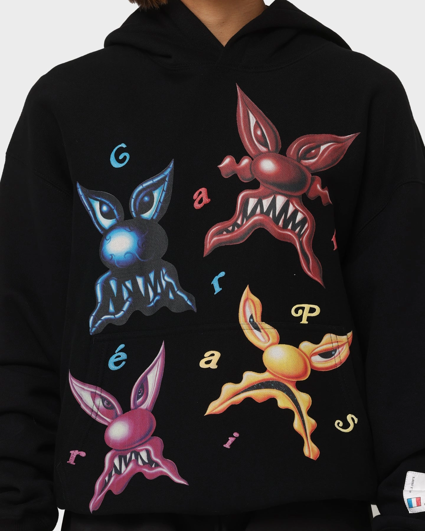 Vegan Carr?? X Kenny Scharf Meanie Oversized Hoodie Black