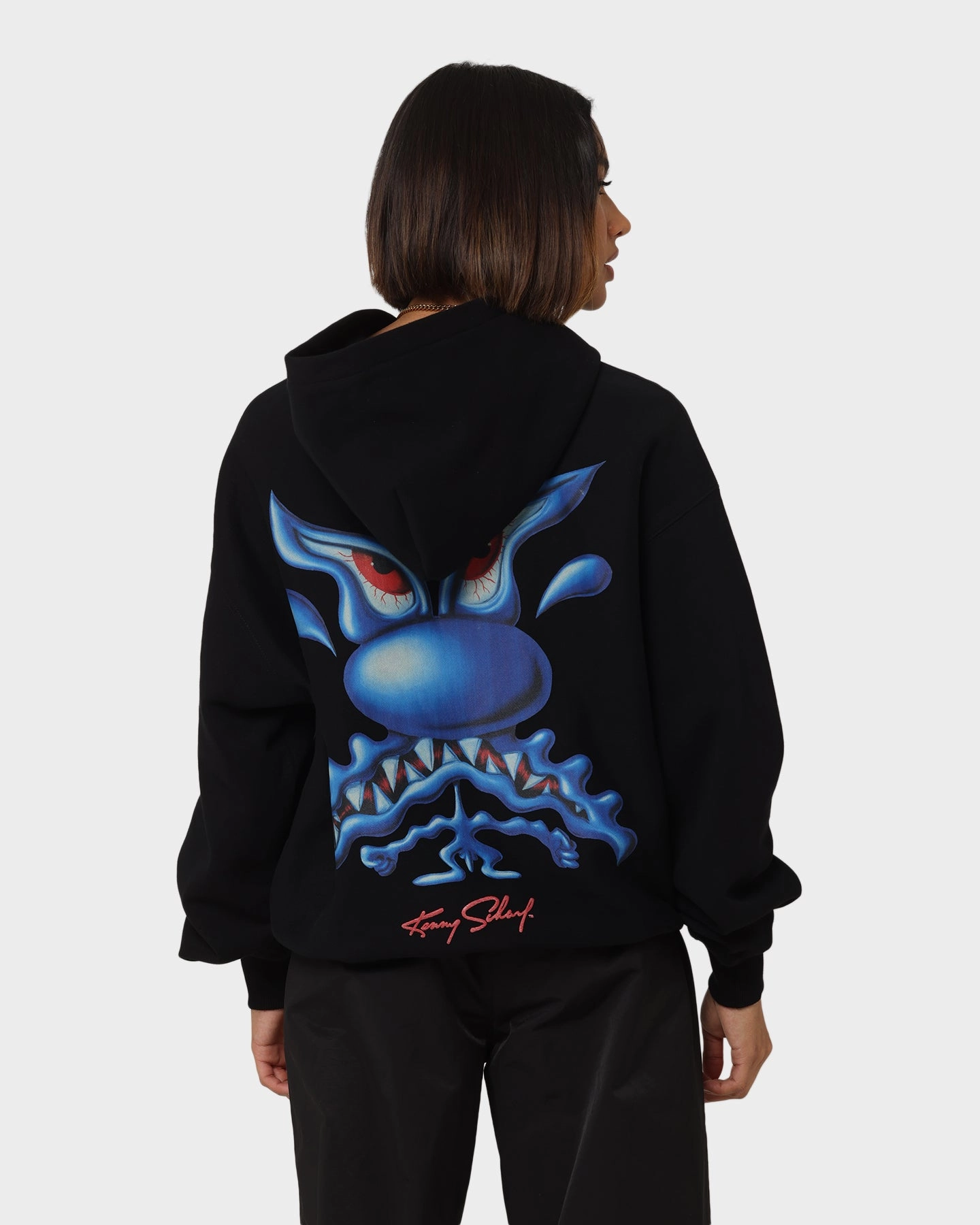 Carr?? X Kenny Scharf Meanie Oversized Hoodie Black Forget