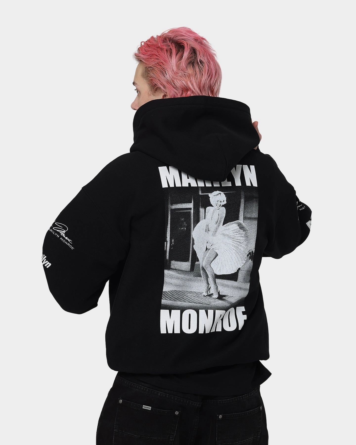 Multi Pocket Silk Carr?? X Marilyn Monroe Bold Is Beautiful Hoodie Black