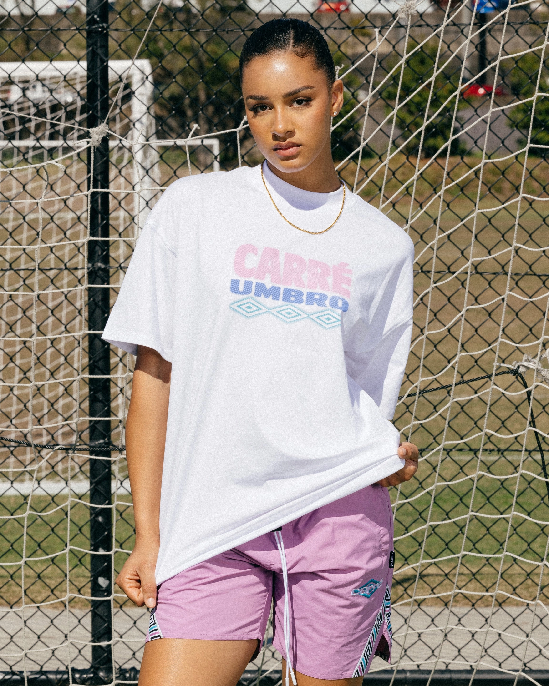 Cozy Layering Carr?? X Umbro Forward Vintage T-Shirt White