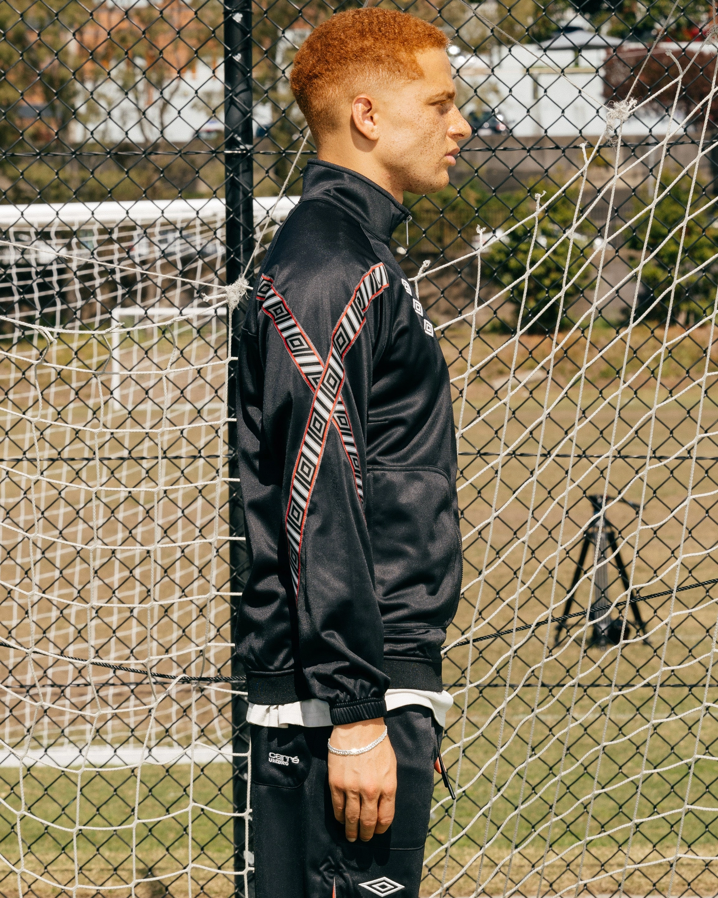 Street Function packable Carr?? X Umbro Unity Track Jacket Black