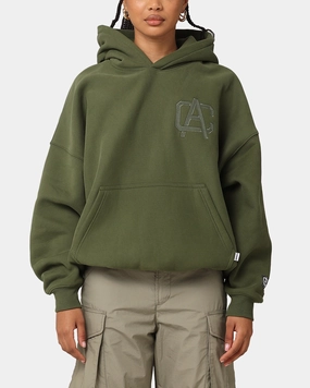 Carre Academy V2 Oversized Hoodie Forest Green group outing