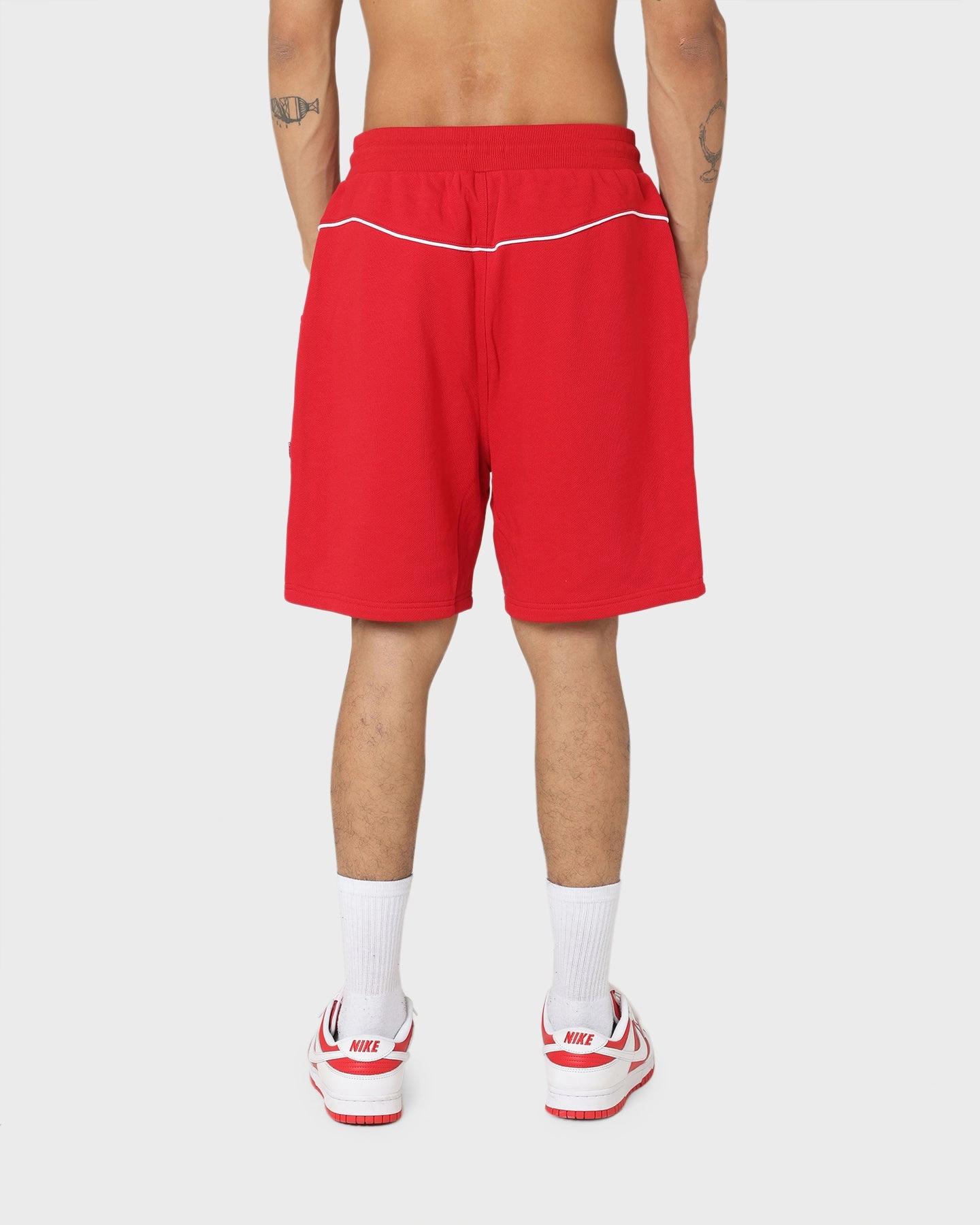 Carre Ange Track Shorts Red Sweat Wicking Technology men's clothing
