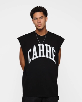 Sustainable Production Process Travel Light Carre Arch Muscle T-Shirt Black