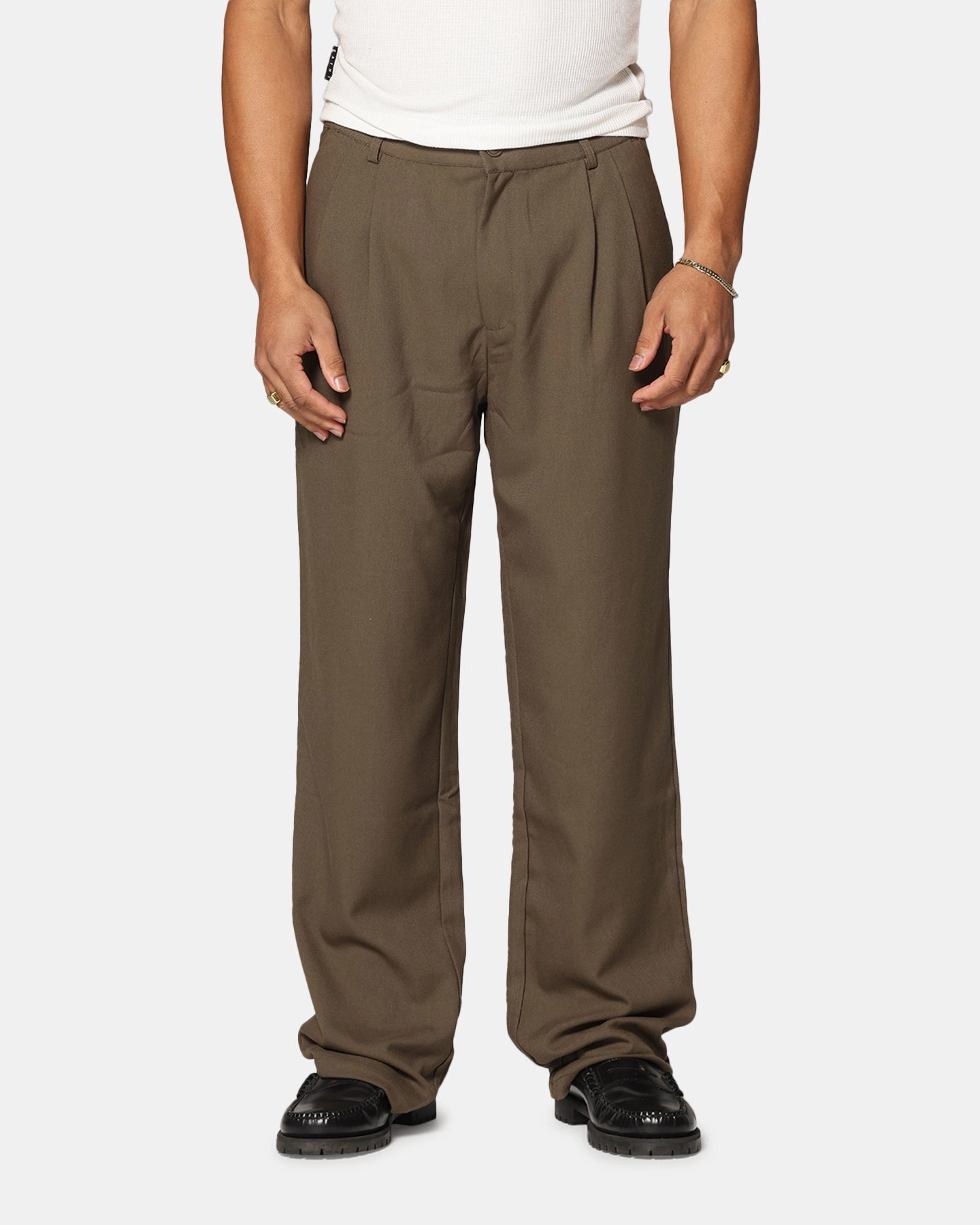 NonRestrictiveCut Ultra Soft Carre Atlas Wide Leg Pants Khaki