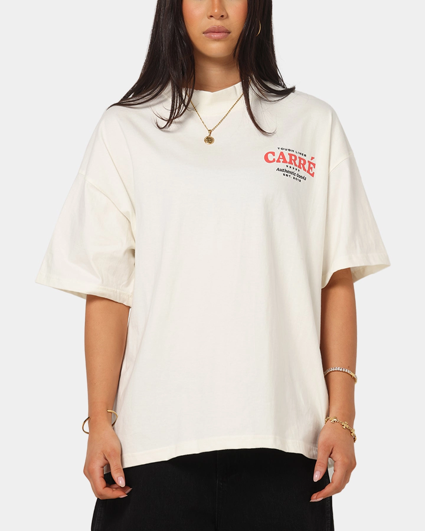 Carre Authentic Heavy T-Shirt Off White Classic Vibes