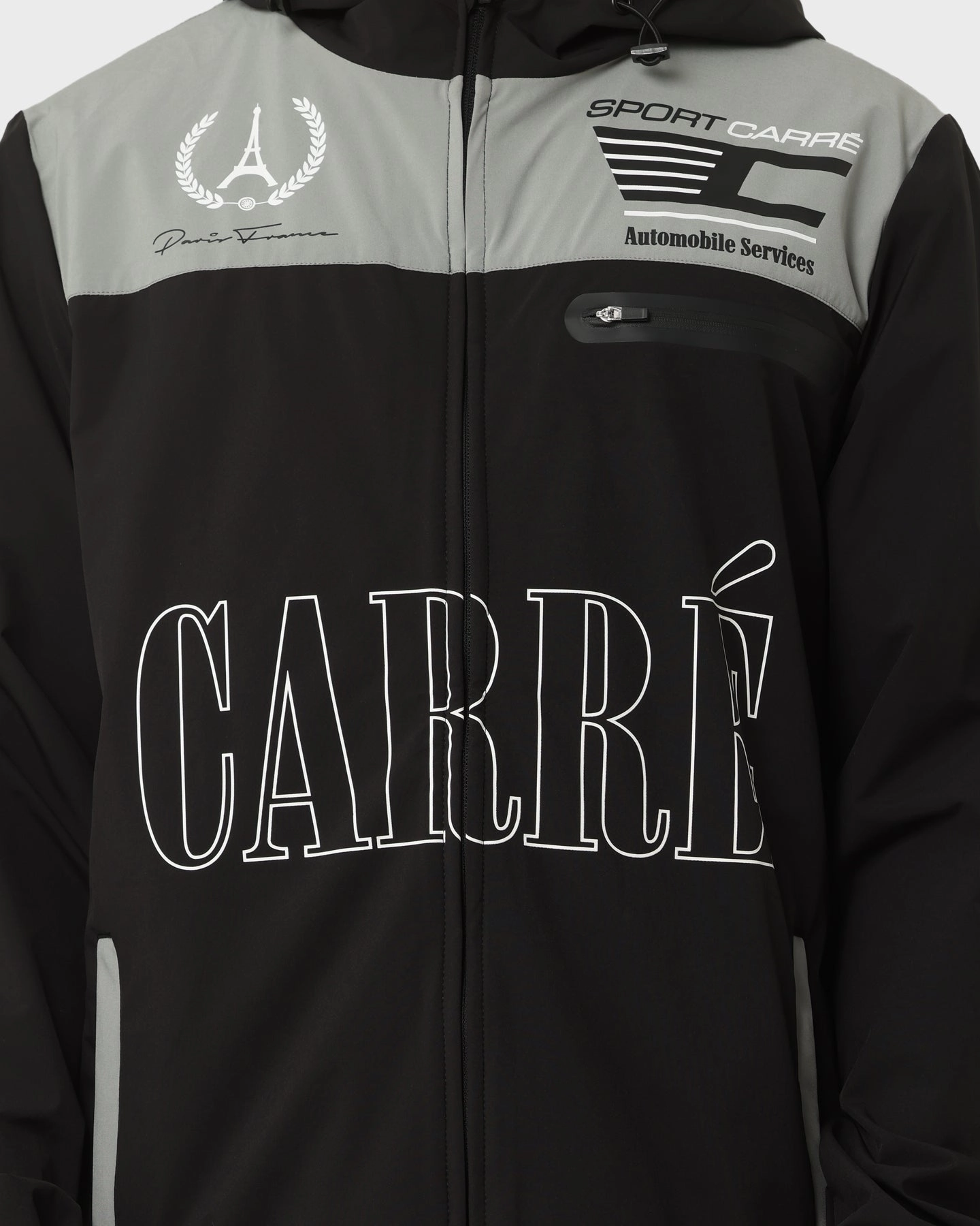 Carre Automobile Motion Windbreaker Jacket Black Stylish Protection