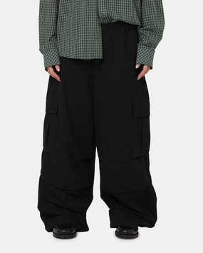 Carre Baggy Cargo Pants Black ReinforcedBeltLoops QuickReleaseBuckle