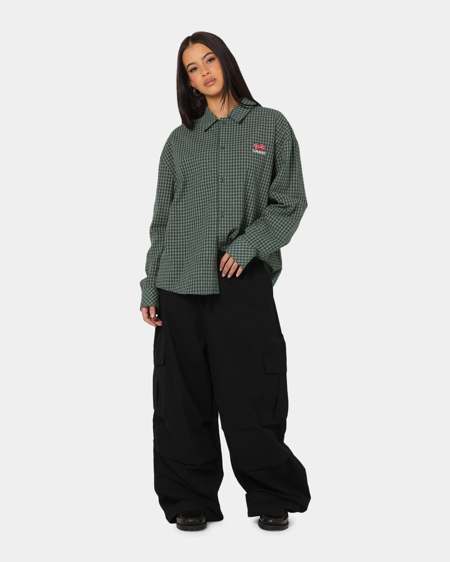 ErgonomicStitching Carre Baggy Cargo Pants Black