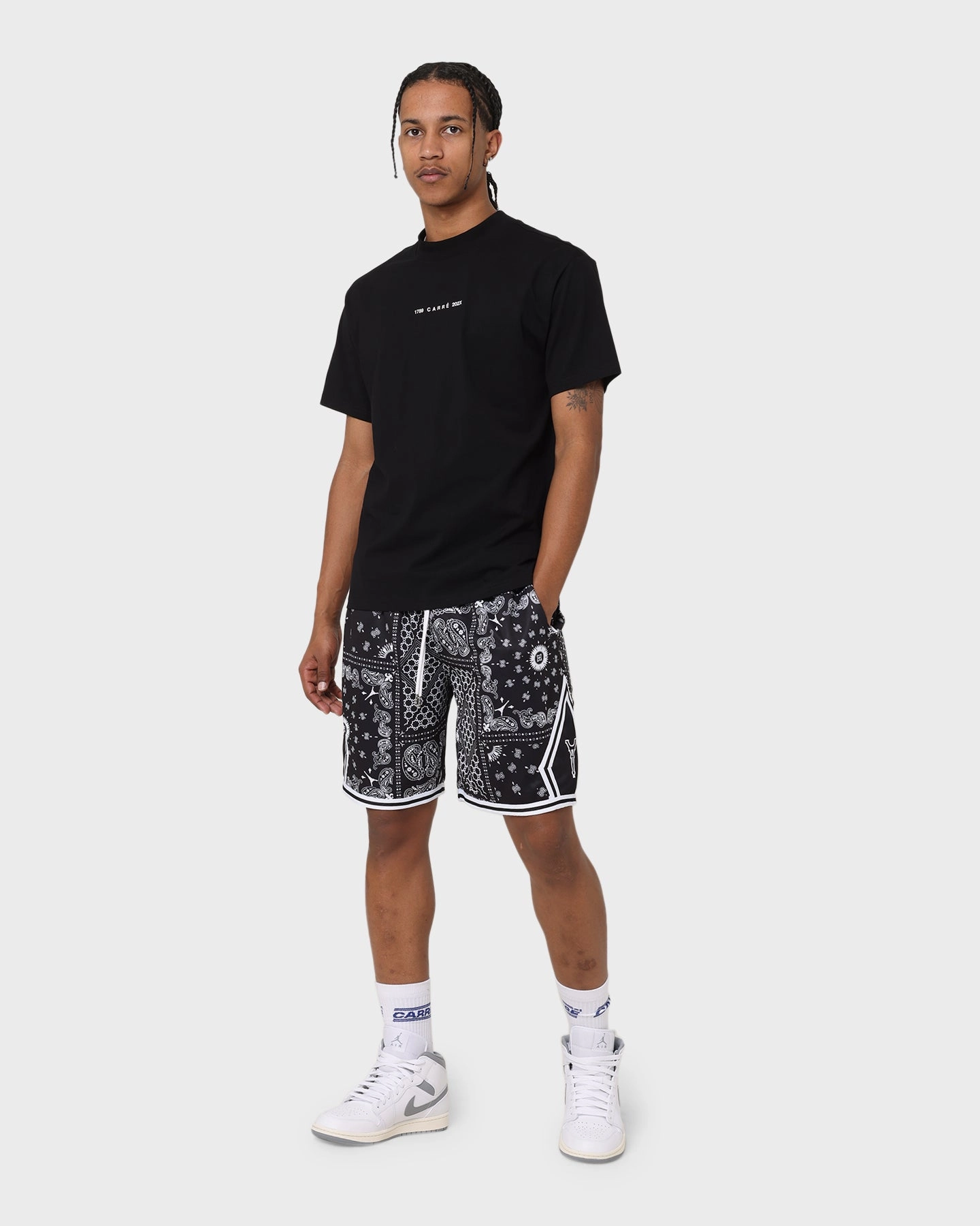 Wedges Compact Storage Feature Carre Bandana Ultra Ball Shorts Black